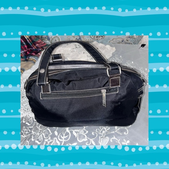 Ming Hai Collection Black Nylon  Satchel Bag - Picture 2 of 9